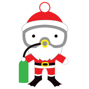 Scuba Claus caricature
