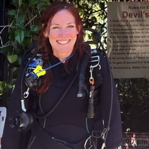 Greater Cleveland Aquarium diver Robin Murray.