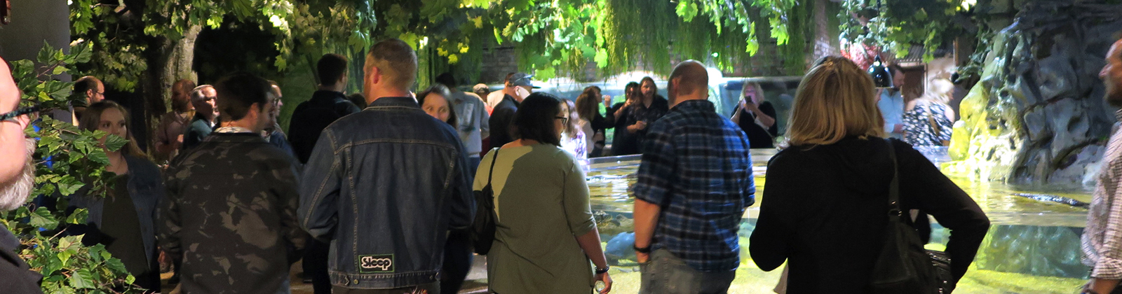 Group during an event at the Aquarium.