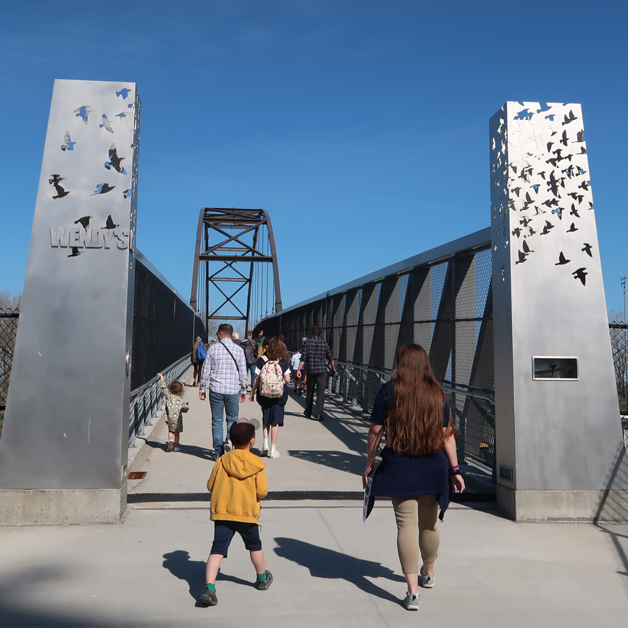 Crossing Bridge to Wendy Park